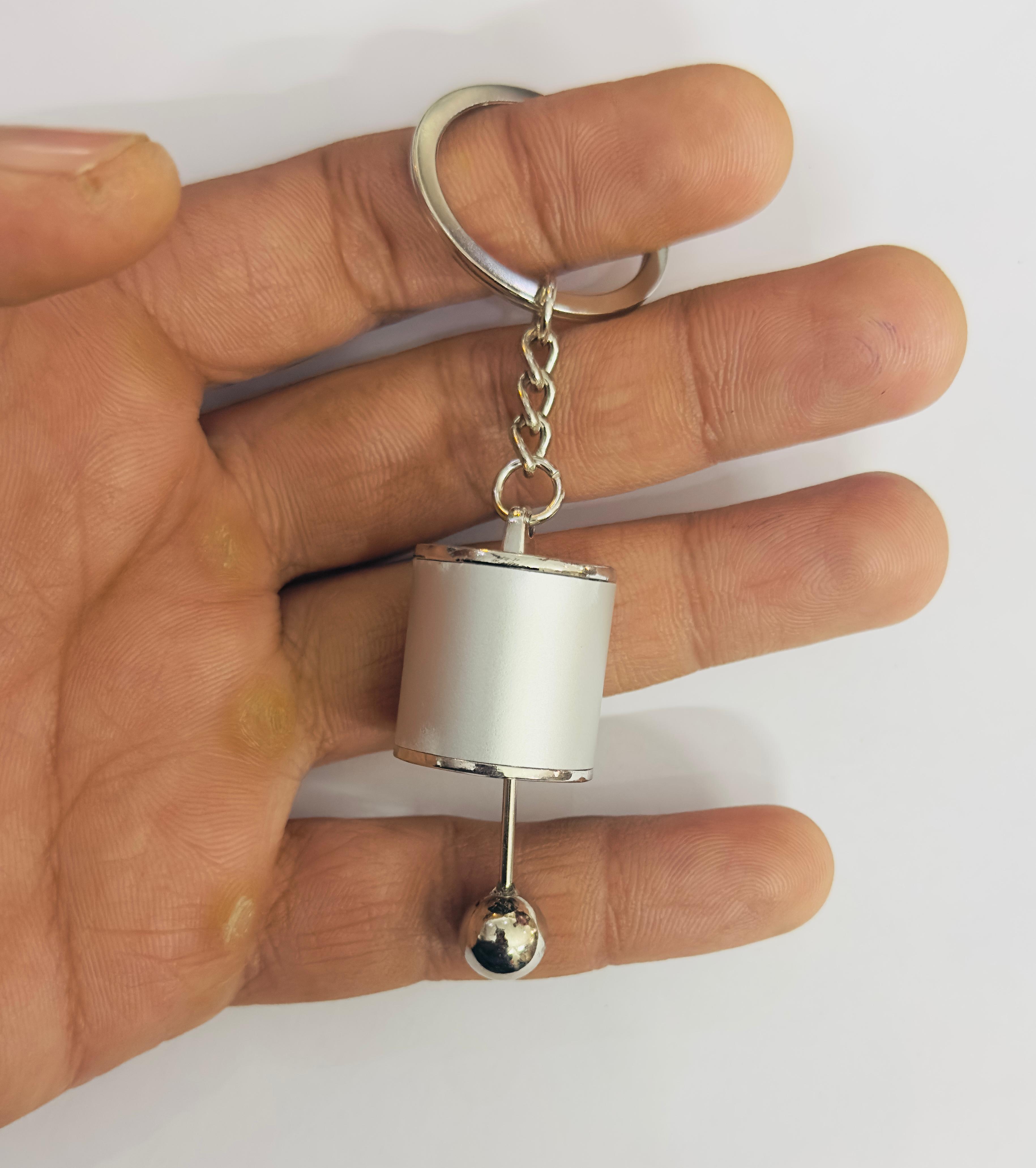GEAR BOX KNOB Car Styling Metal Keychain Car Keychain Gear Knob Key Ring Metal Keychain Pendant Ring