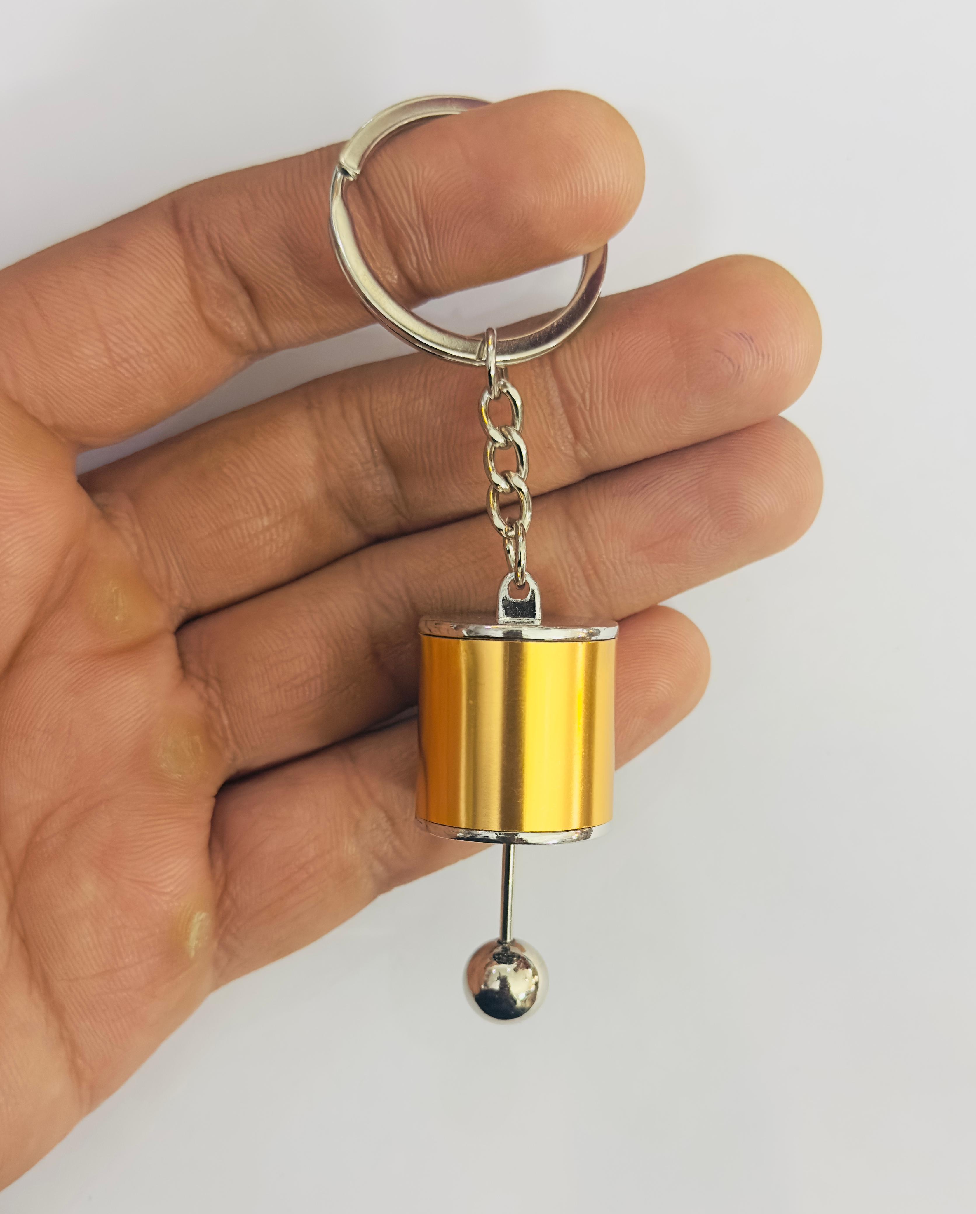 GEAR BOX KNOB Car Styling Metal Keychain Car Keychain Gear Knob Key Ring Metal Keychain Pendant Ring