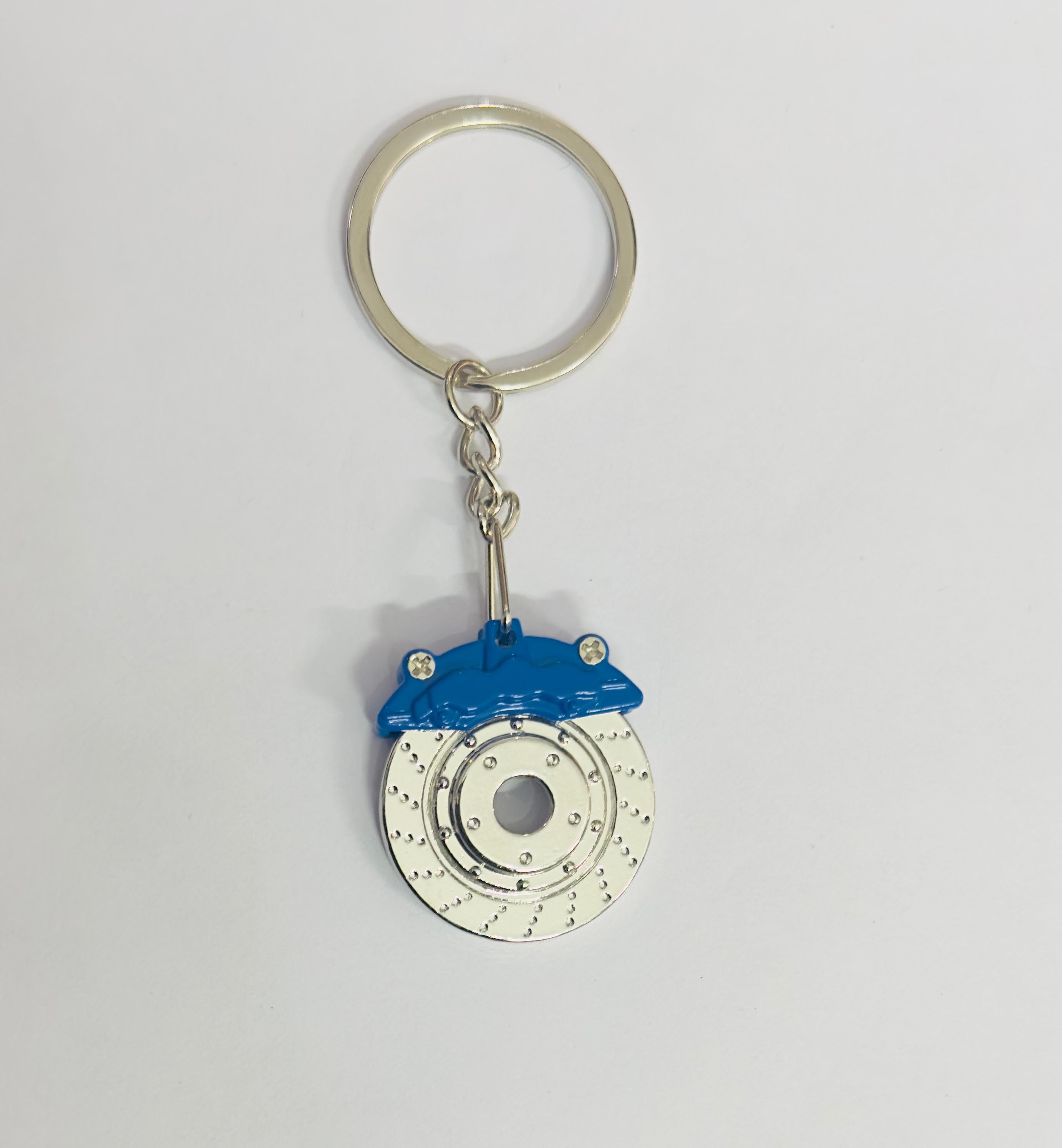 Wheel Disc Design Metal Keychain Car Styling Keychain Wheel Disc Key Ring Durable Metal Key chain Pendant Ring.