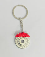 Red Wheel Disc Design Metal Keychain Car Styling Keychain Wheel Disc Key Ring Durable Metal Key chain Pendant Ring