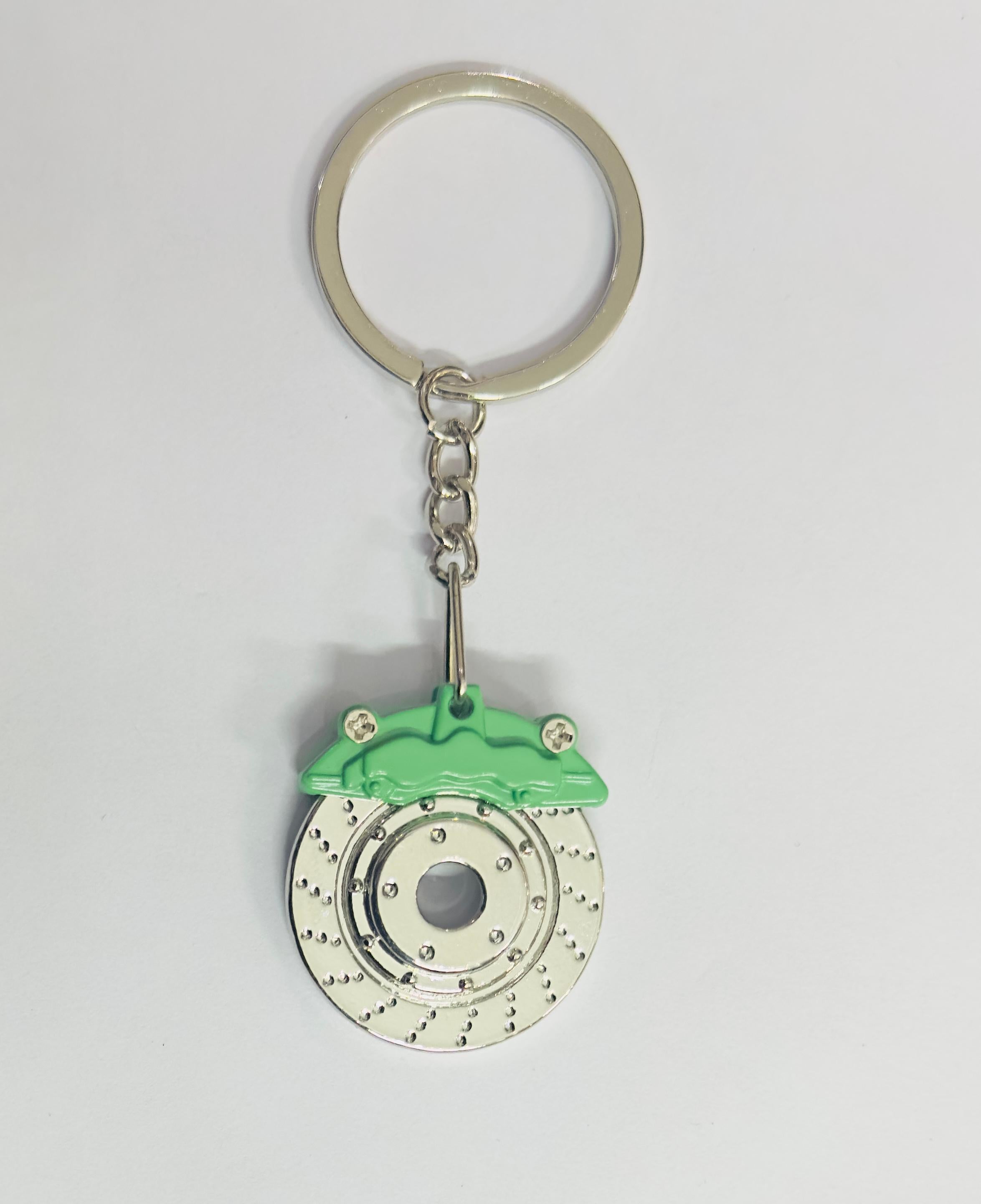 Wheel Disc Design Metal Keychain Car Styling Keychain Wheel Disc Key Ring Metal Key chain Pendant Ring