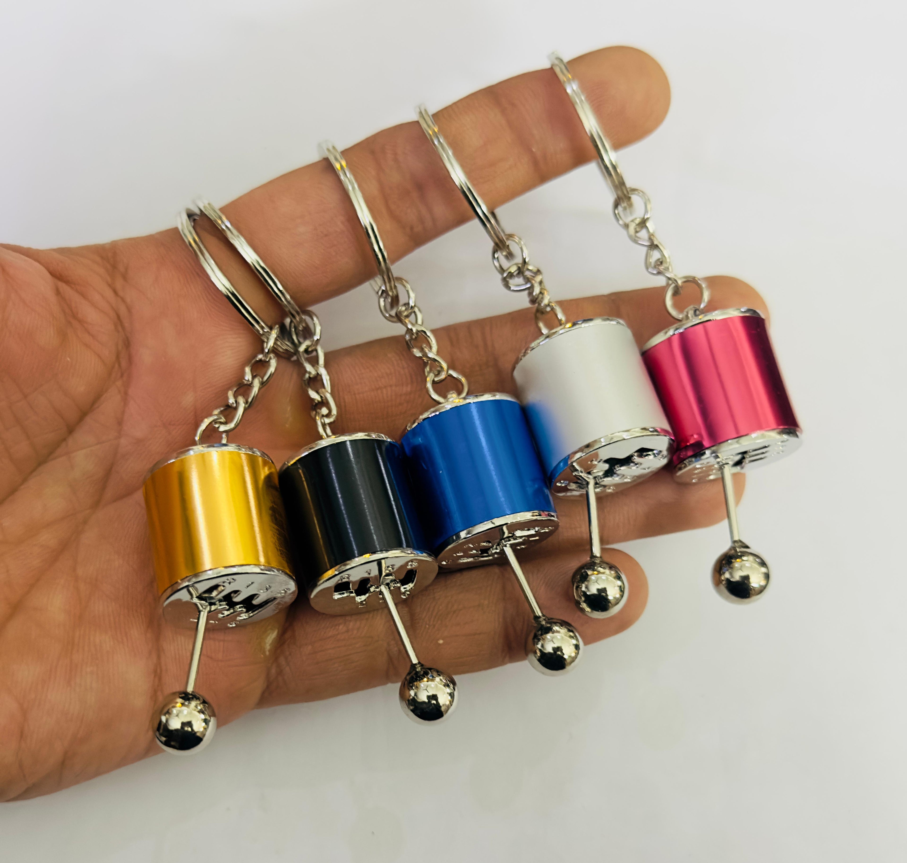 GEAR BOX KNOB Car Styling Metal Keychain Car Keychain Gear Knob Key Ring Metal Keychain Pendant Ring