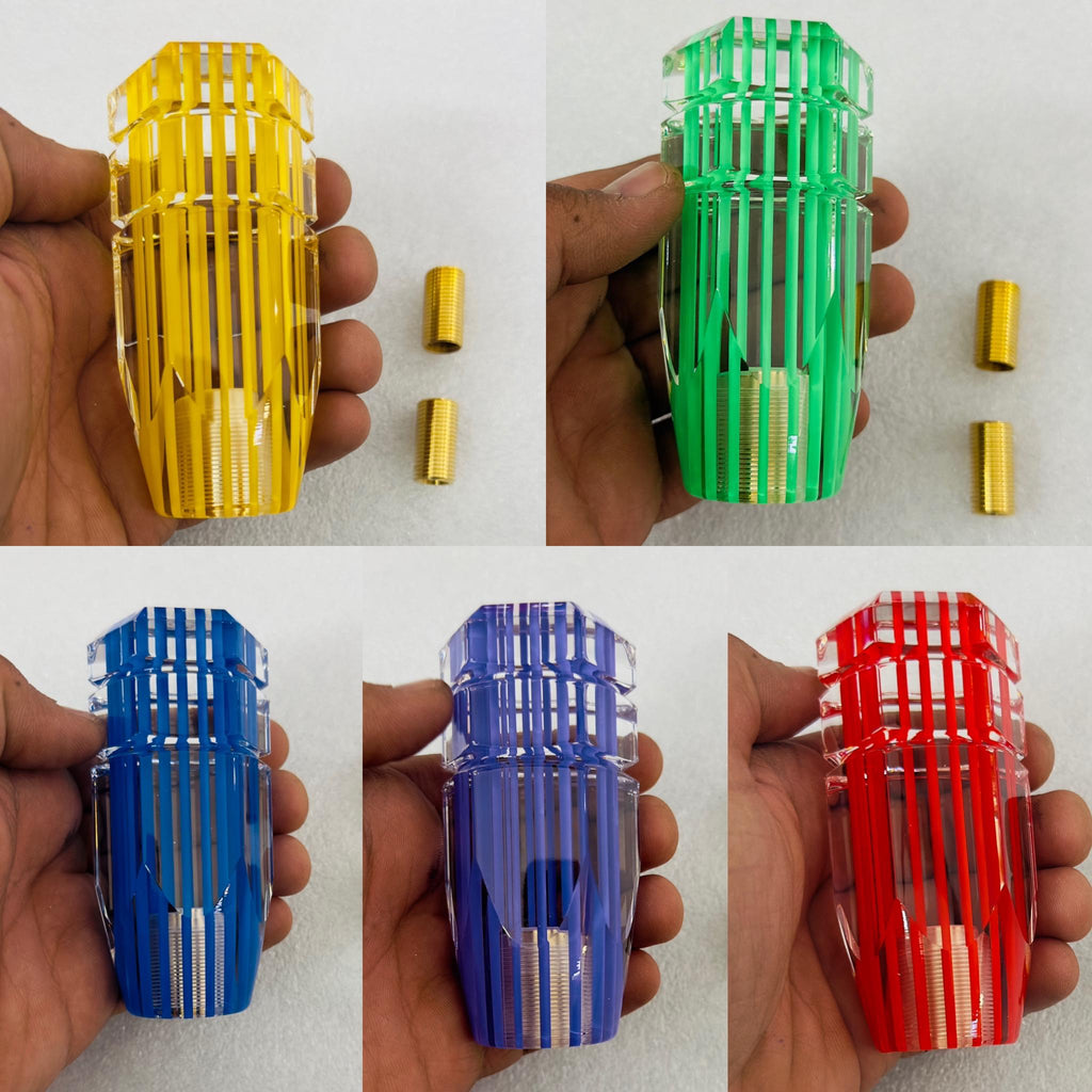10cm Lining Bubble Gear Shift Knob Stick Shifter Crystal Acrylic Car Shift Knob Gear Stick Novelty Shifter Knobs Gradient Cool Shift Head Adjustable Lining Bubble 1 Piece