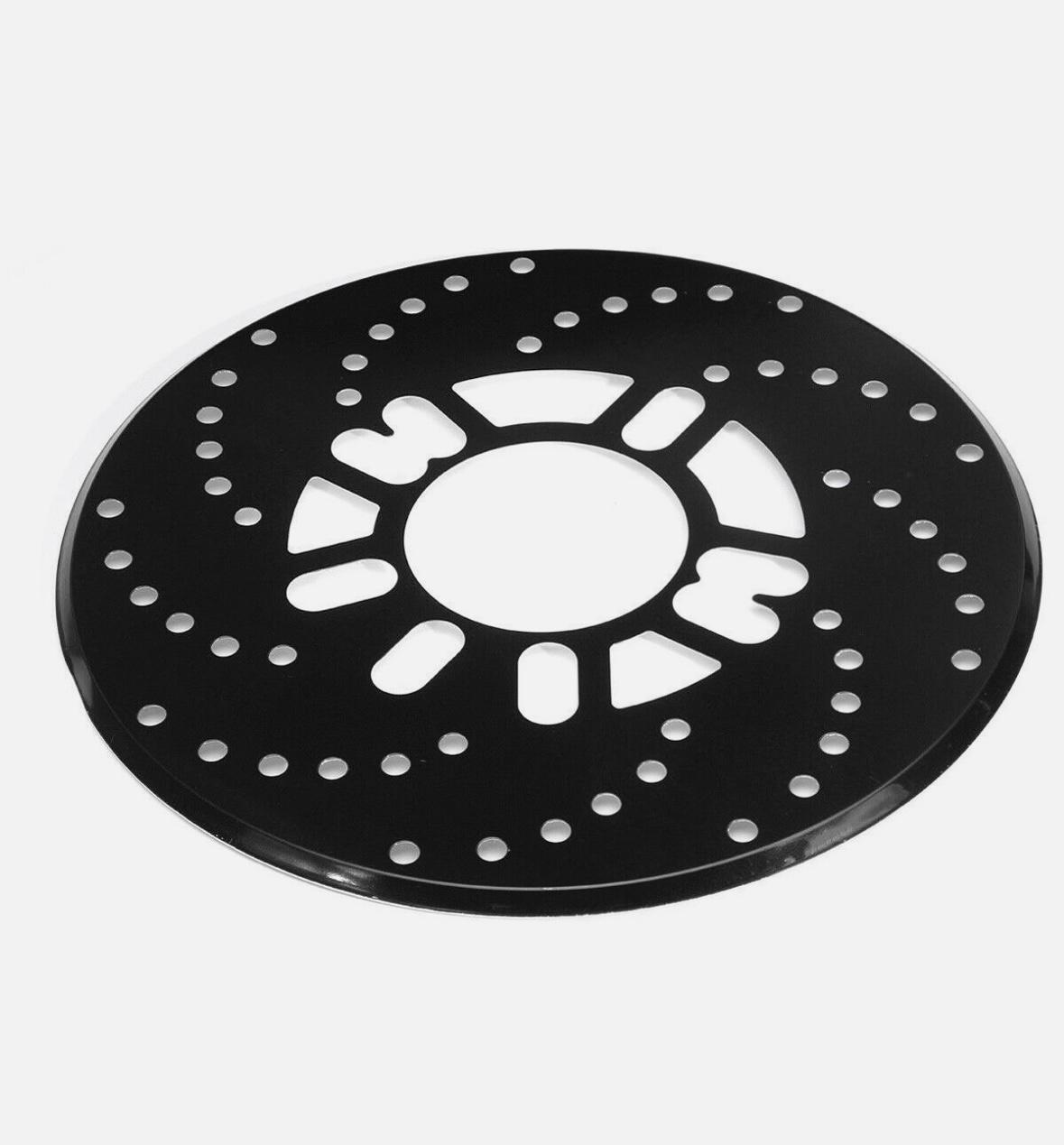 BLACK DISC PLATE ALLOY Disc Brake Cover Car Retrofit Protector Adapter Aluminum Auto Car Wheel Decorative Brakes