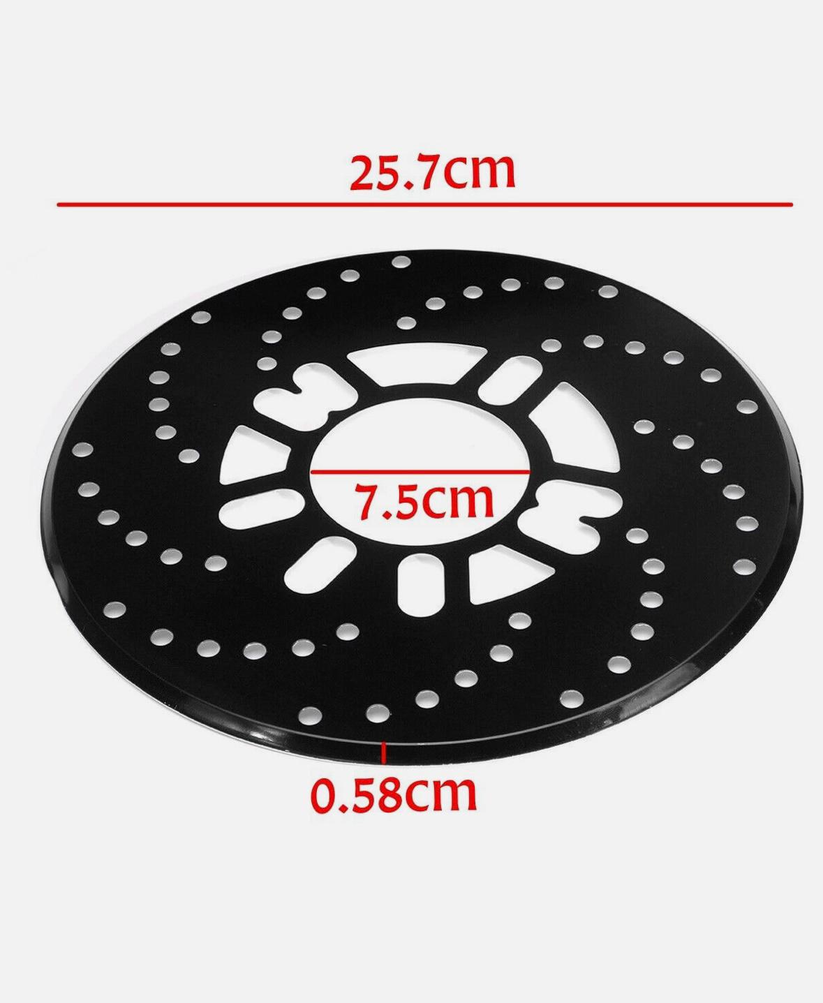 BLACK DISC PLATE ALLOY Disc Brake Cover Car Retrofit Protector Adapter Aluminum Auto Car Wheel Decorative Brakes