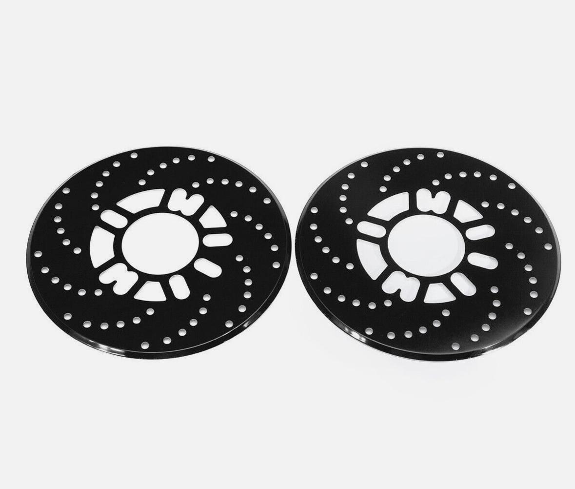 BLACK DISC PLATE ALLOY Disc Brake Cover Car Retrofit Protector Adapter Aluminum Auto Car Wheel Decorative Brakes