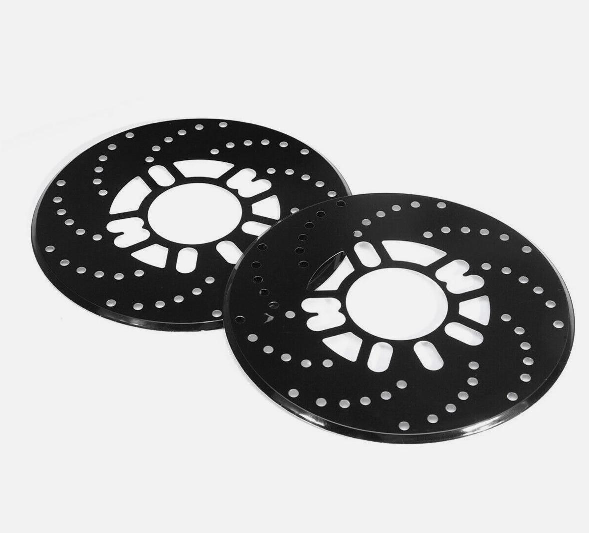 BLACK DISC PLATE ALLOY Disc Brake Cover Car Retrofit Protector Adapter Aluminum Auto Car Wheel Decorative Brakes