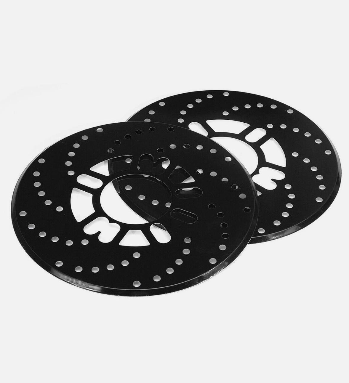 BLACK DISC PLATE ALLOY Disc Brake Cover Car Retrofit Protector Adapter Aluminum Auto Car Wheel Decorative Brakes
