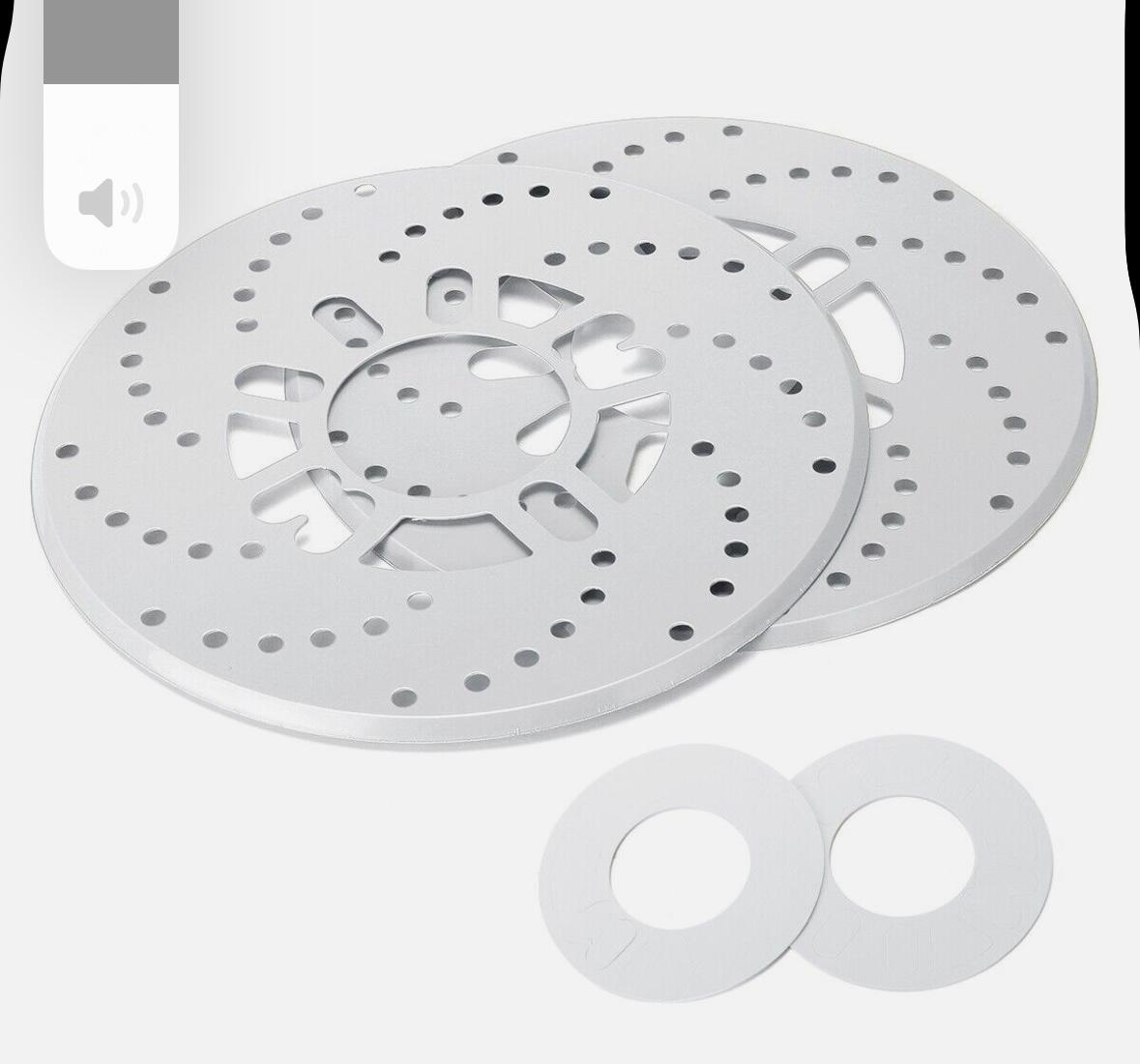SILVER DISC PLATE ALLOY Disc Brake Cover Car Retrofit Protector Adapter Aluminum Auto Car Wheel Decorative Brakes