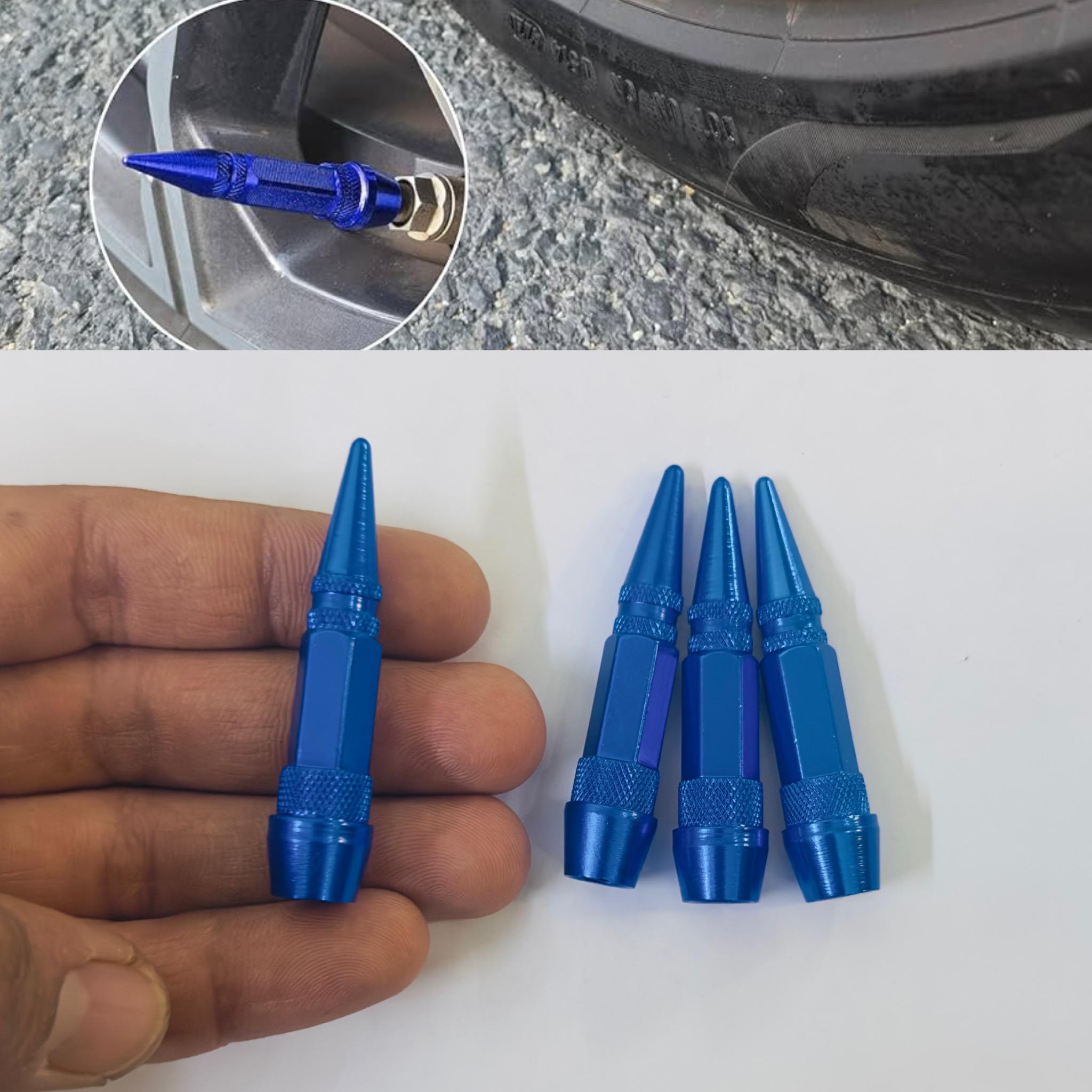 Long Impale Spiked Valve Caps Stem,Air Caps Aluminum Alloy Cool Tire Valve Caps for Cars,SUVs Trucks Bicycles and Motorcycles Tyre Valve
