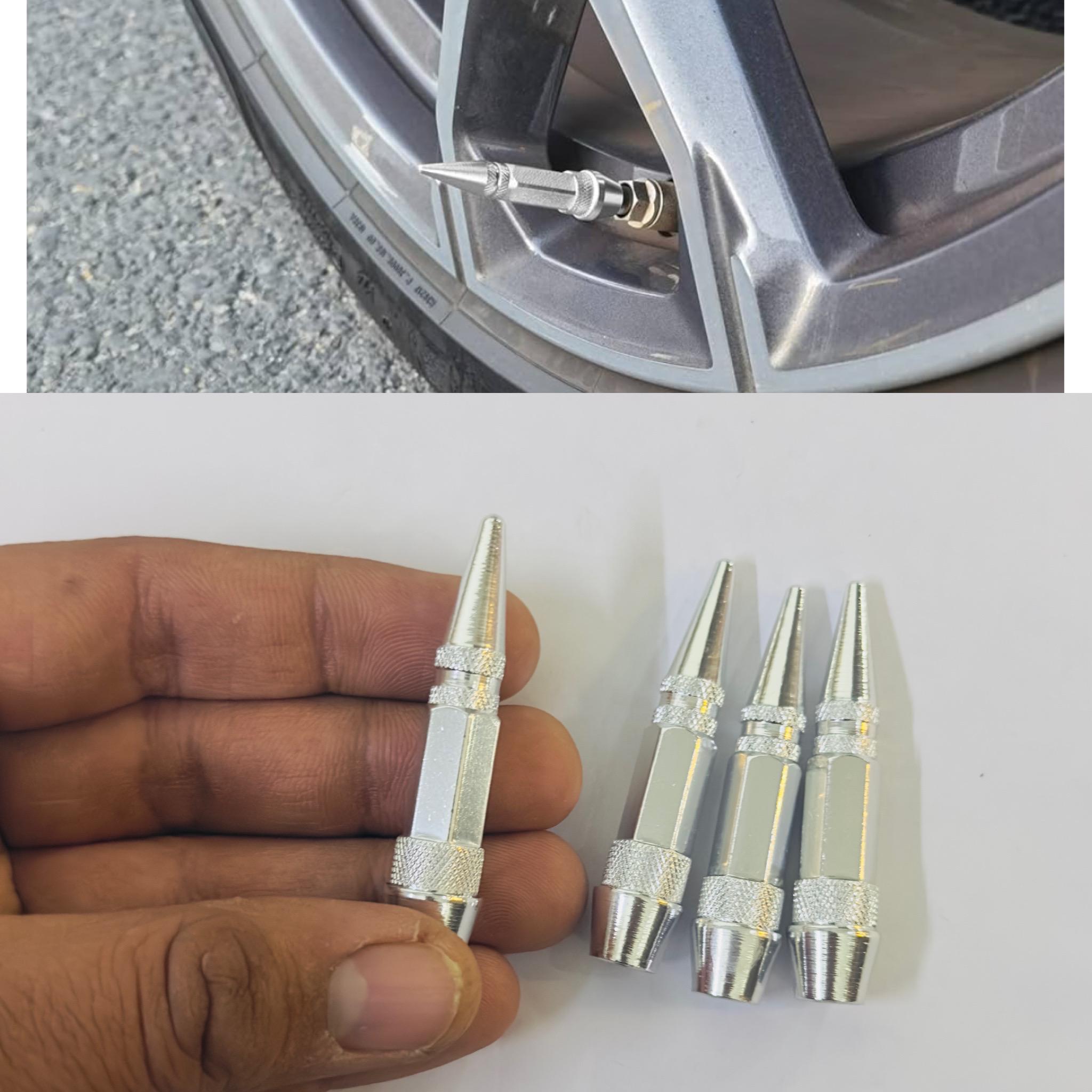 Long Impale Spiked Valve Caps Stem,Air Caps Aluminum Alloy Cool Tire Valve Caps for Cars,SUVs Trucks Bicycles and Motorcycles Tyre Valve