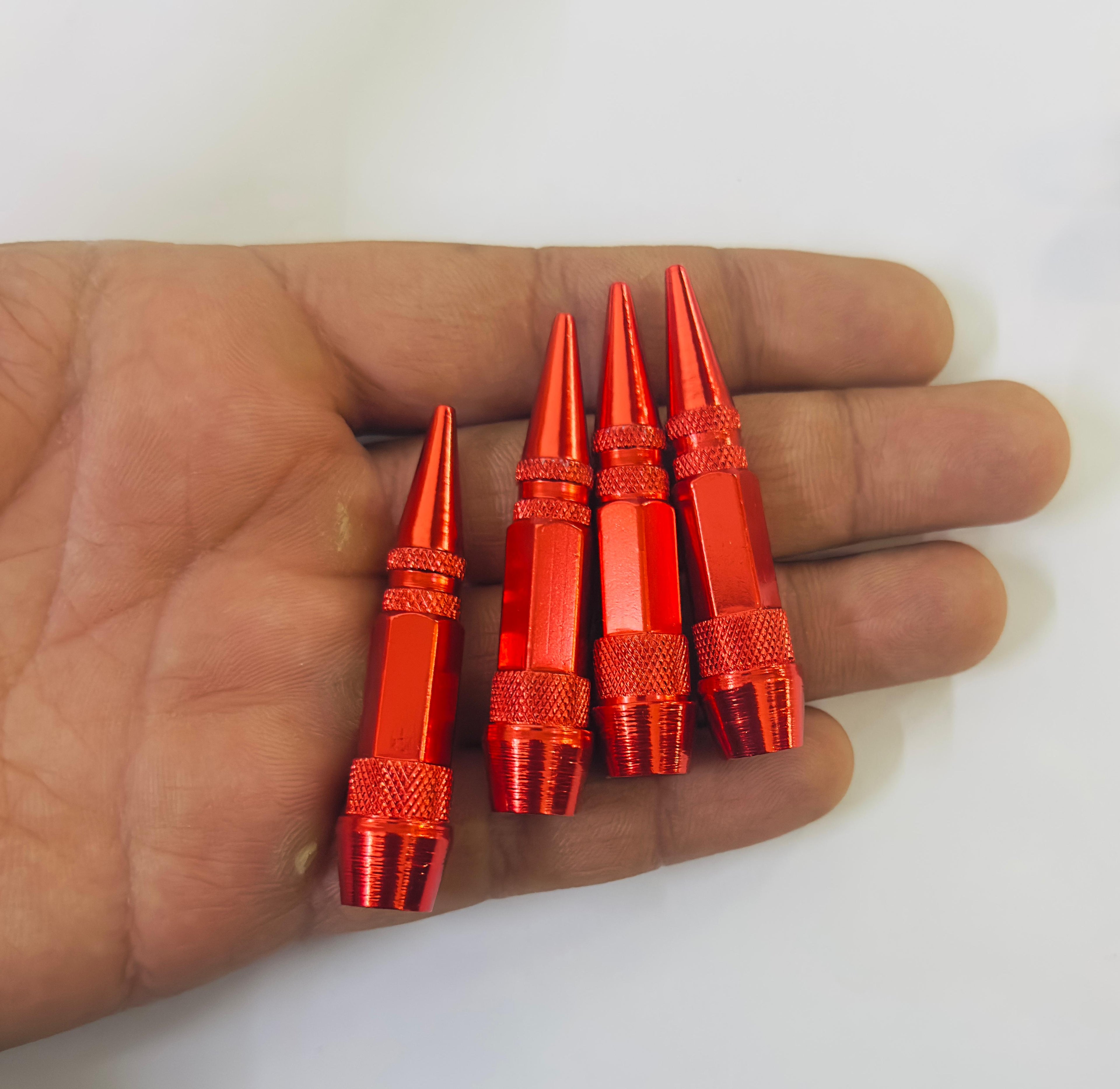 Long Impale Spiked Valve Caps Stem,Air Caps Aluminum Alloy Cool Tire Valve Caps for Cars,SUVs Trucks Bicycles and Motorcycles Tyre Valve