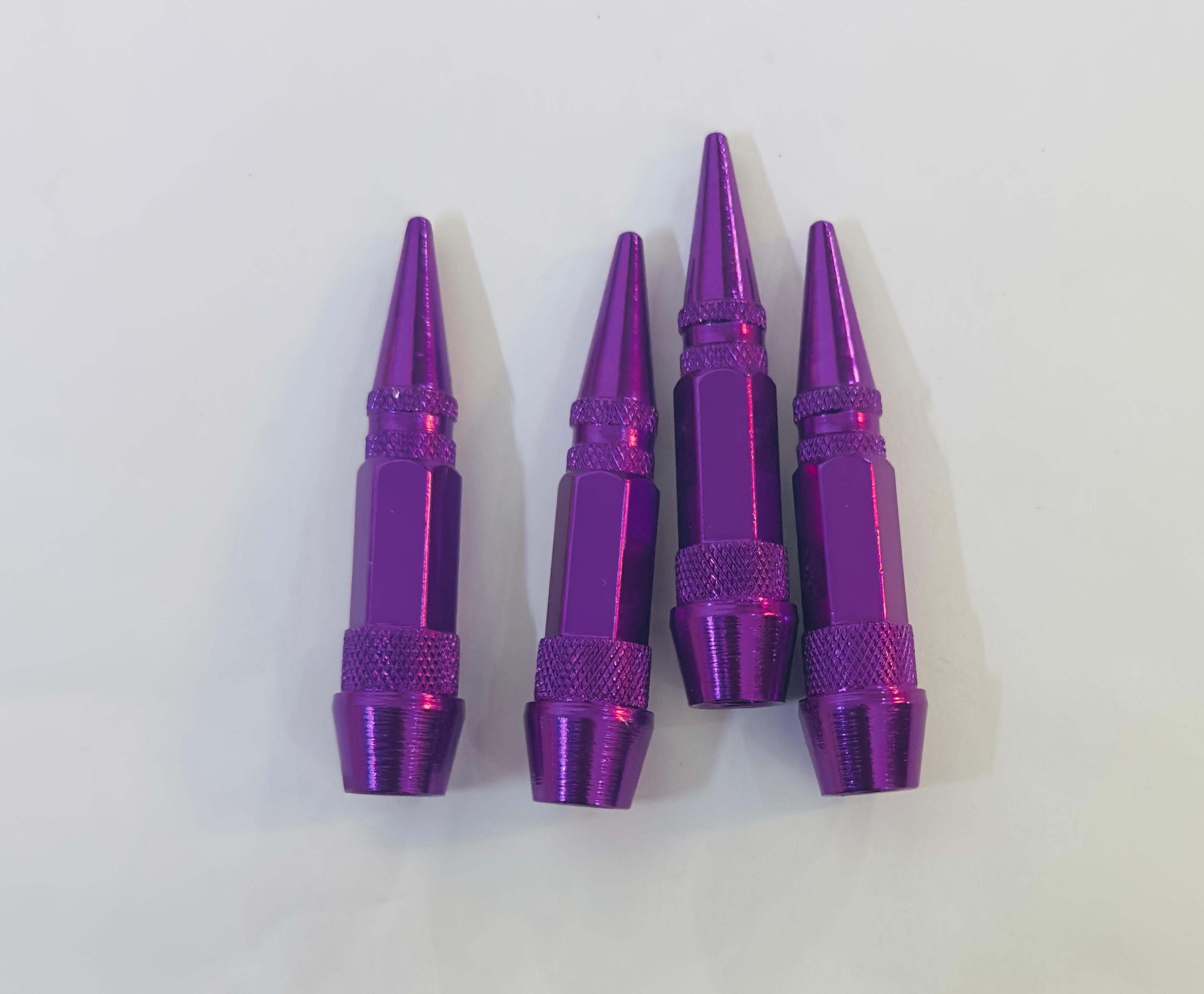 Long Impale Spiked Valve Caps Stem,Air Caps Aluminum Alloy Cool Tire Valve Caps for Cars,SUVs Trucks Bicycles and Motorcycles Tyre Valve