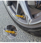 Long Impale Spiked Valve Caps Stem,Air Caps Aluminum Alloy Cool Tire Valve Caps for Cars,SUVs Trucks Bicycles and Motorcycles Tyre Valve (4PC GOLD TYRE Valve)