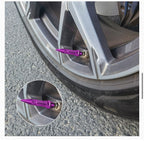 Long Impale Spiked Valve Caps Stem,Air Caps Aluminum Alloy Cool Tire Valve Caps for Cars,SUVs Trucks Bicycles and Motorcycles Tyre Valve (4PC PURPLE TYRE Valve)