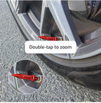 Long Impale Spiked Valve Caps Stem,Air Caps Aluminum Alloy Cool Tire Valve Caps for Cars,SUVs Trucks Bicycles and Motorcycles Tyre Valve (4PC RED TYRE Valve)