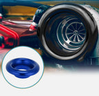 Cold Air Compressor Velocity Stack Turbo Inlet Horn Kit Aluminum Alloy Short Cold Air Engine Intake Speed Flow Turbo Horn Stack (BLUE COLD AIR COMPRESSOR)