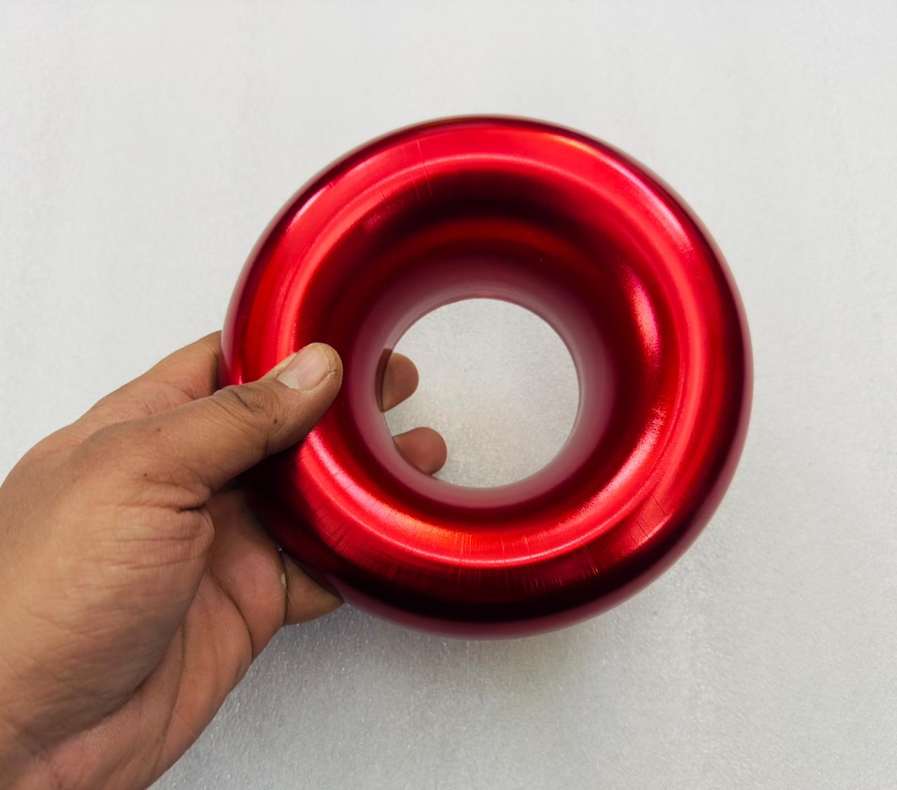 Cold Air Compressor Velocity Stack Turbo Inlet Horn Kit Aluminum Alloy Short Cold Air Engine Intake Speed Flow Turbo Horn Stack (RED COLD AIR COMPRESSOR)