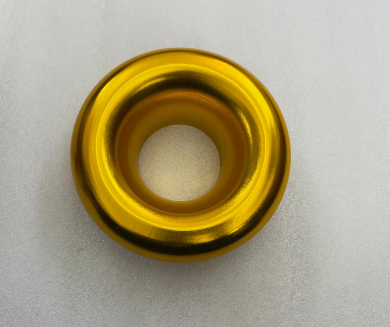 Cold Air Compressor Velocity Stack Turbo Inlet Horn Kit Aluminum Alloy Short Cold Air Engine Intake Speed Flow Turbo Horn Stack (YELLOW COLD AIR COMPRESSOR)