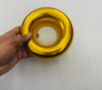 Cold Air Compressor Velocity Stack Turbo Inlet Horn Kit Aluminum Alloy Short Cold Air Engine Intake Speed Flow Turbo Horn Stack (YELLOW COLD AIR COMPRESSOR)