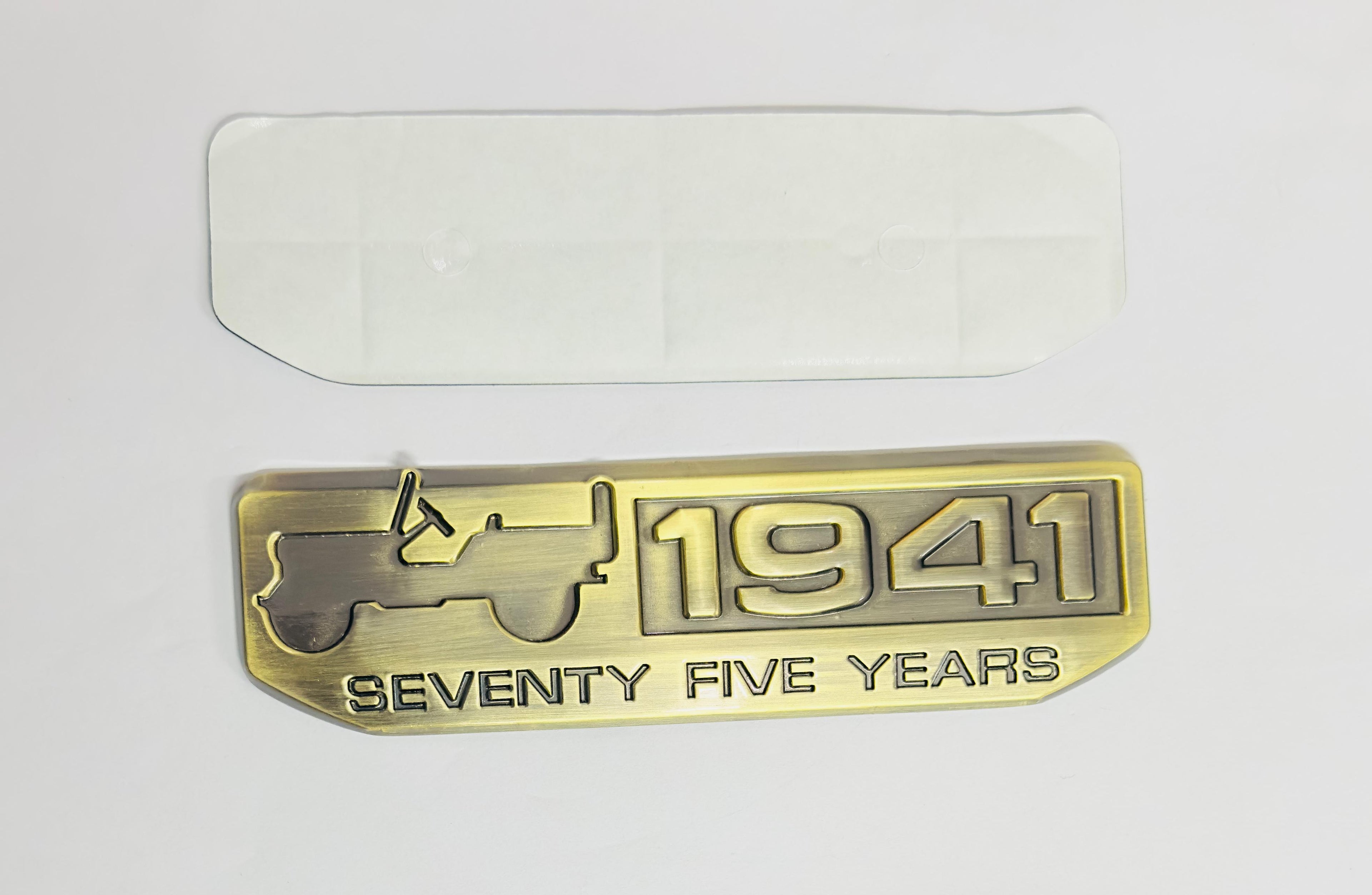 1941-CHROME Sticker 4x4 Full TIME Metal Logo 15cmx2.5cm Car Metal Emblem 3D Badge Auto Racing Sport Sticker Grand Tourer Decal