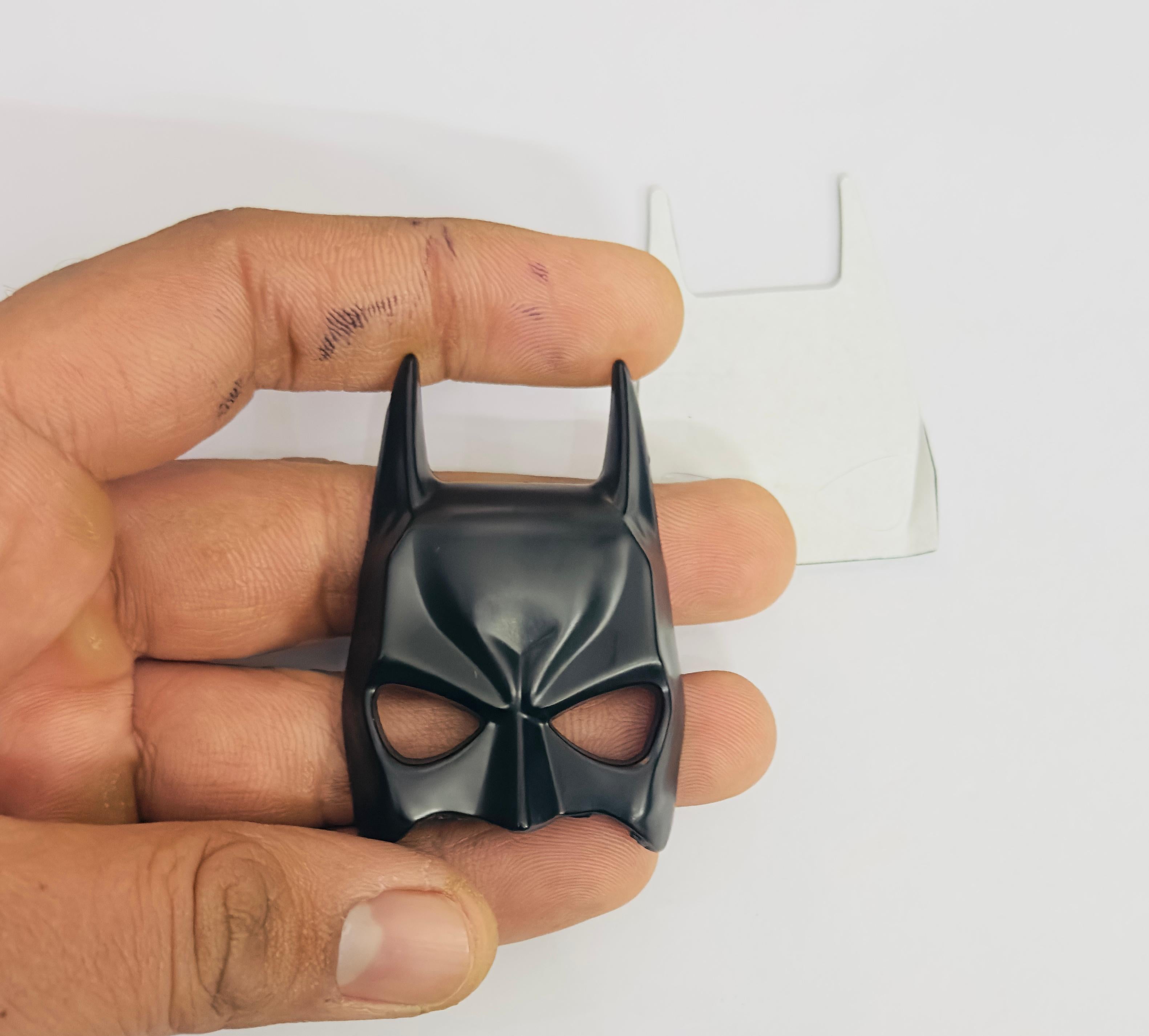 Full Black Batman 3D Badge Emblem for Matte 8cmx4cm Self-Adhesive Non-Rusting Sticker Plated Decal Waterproof Fender Logo Universal Logo-1 Piece