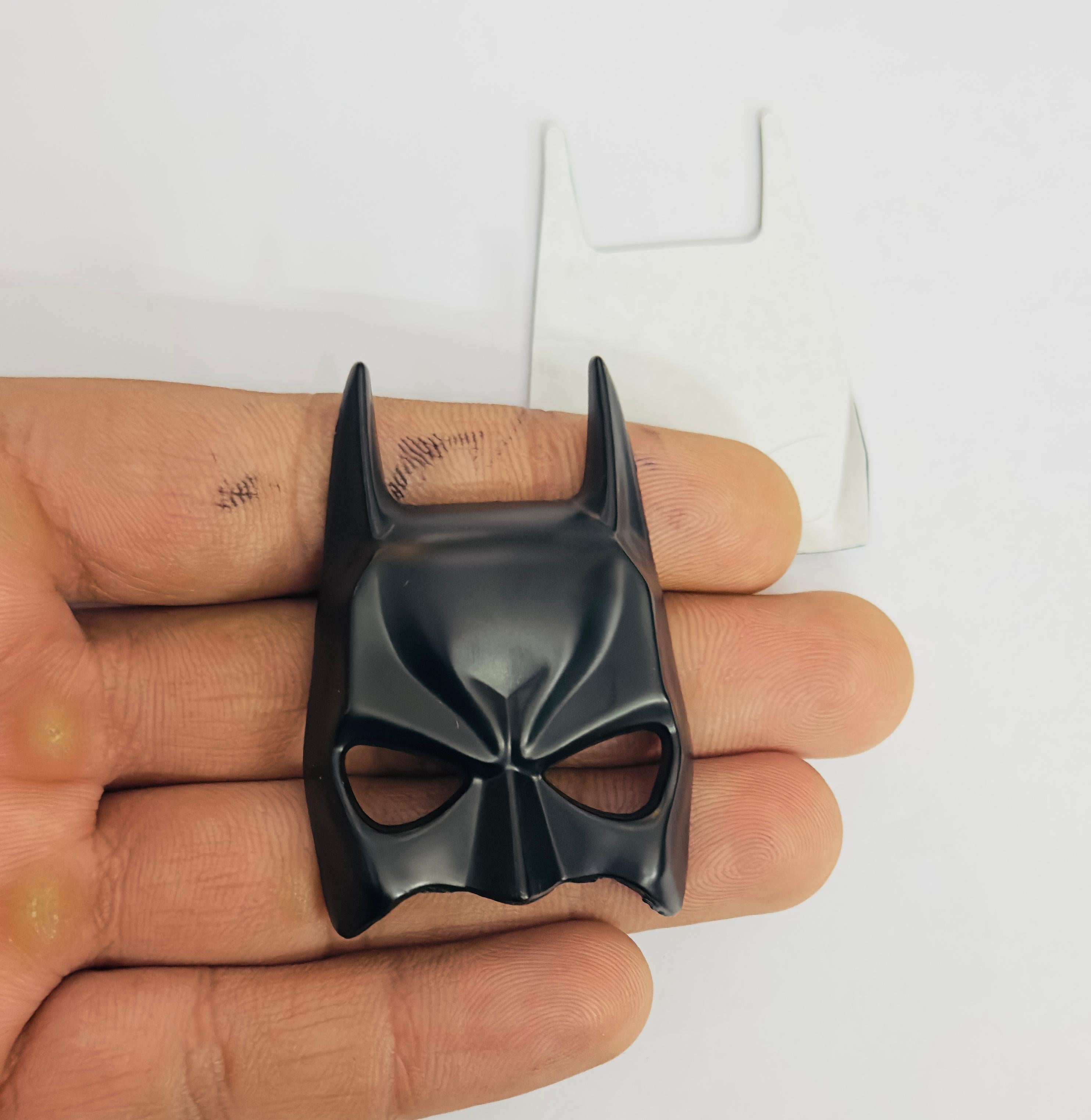 Full Black Batman 3D Badge Emblem for Matte 8cmx4cm Self-Adhesive Non-Rusting Sticker Plated Decal Waterproof Fender Logo Universal Logo-1 Piece