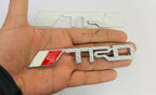 Car Bike Laptop Chrome Carbon Long TRD 3D Logo (14.5cmx2.3cm) TRD Sticker Car Emblem 3D Badge Sticker Auto Racing Sport Logo Grand Tourer Decal.