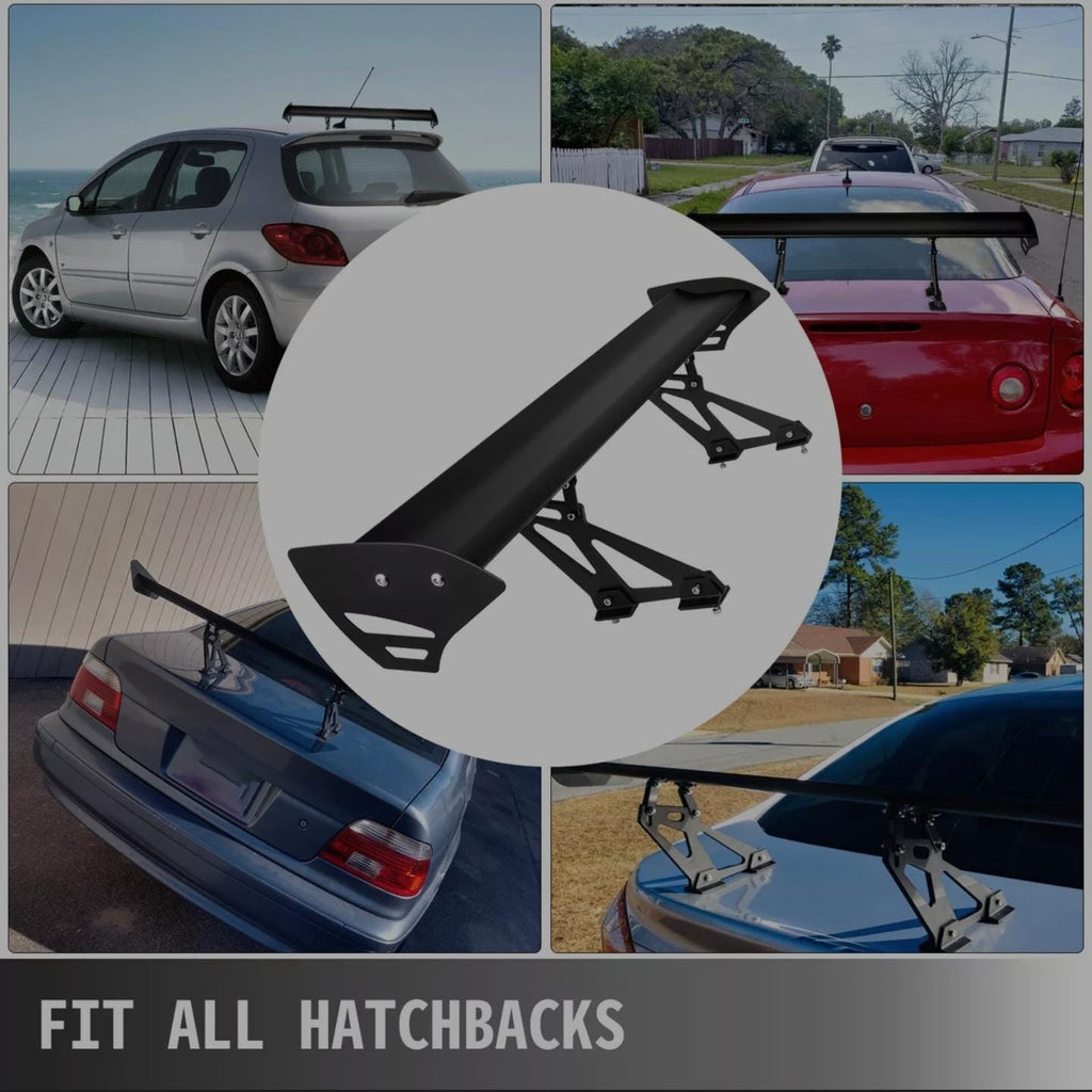 GT Big SPOIILER Single Rearr GT Wing 44" Lightweight Spoilerr Rear Car Rear Wing Spoiler Single-Deck Aluminum Spoiiler Wiing Spoilerr 1 Piece