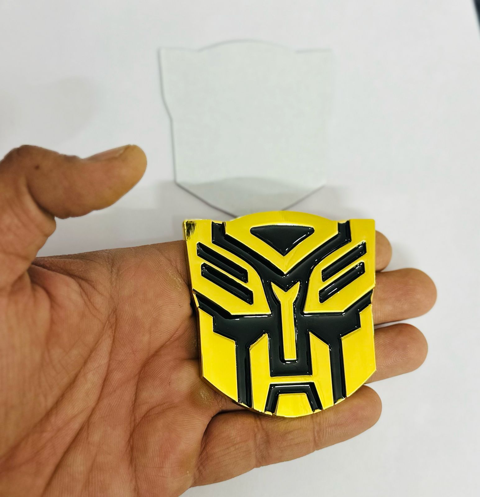 Marvel Stickers Car Emblem 3D Badge Auto Racing Sport Sticker Grand Tourer Decal (TRANSFORMERR Big Metal Sticker)