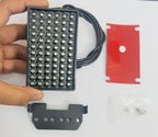F1 FLASHING TAIL BRAKE LIGHTS F1 Style 12V DRL Stop Safety Lamp Car Motor LED Rear Flashing Tail Fog stop Light (72 LED F1 LIGHT BLACK GLASS)