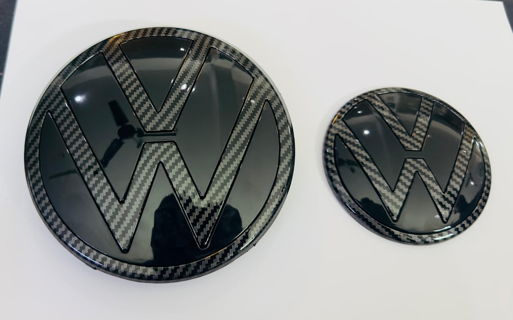 Front End Badge Half Carbon Emblem 3D Badge Auto Racing Sport Sticker for VW Virtus Grand Tourer Decal Logo Attractive Logo