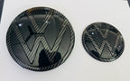 Front End Badge Half Carbon Emblem 3D Badge Auto Racing Sport Sticker for VW Virtus Grand Tourer Decal Logo Attractive Logo
