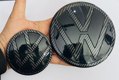 Front End Badge Half Carbon Emblem 3D Badge Auto Racing Sport Sticker for VW Virtus Grand Tourer Decal Logo Attractive Logo