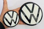 Front End Badge Emblem 3D Badge Auto Racing Sport Sticker for VW Virtus Grand Tourer Decal Logo for Car Decorations