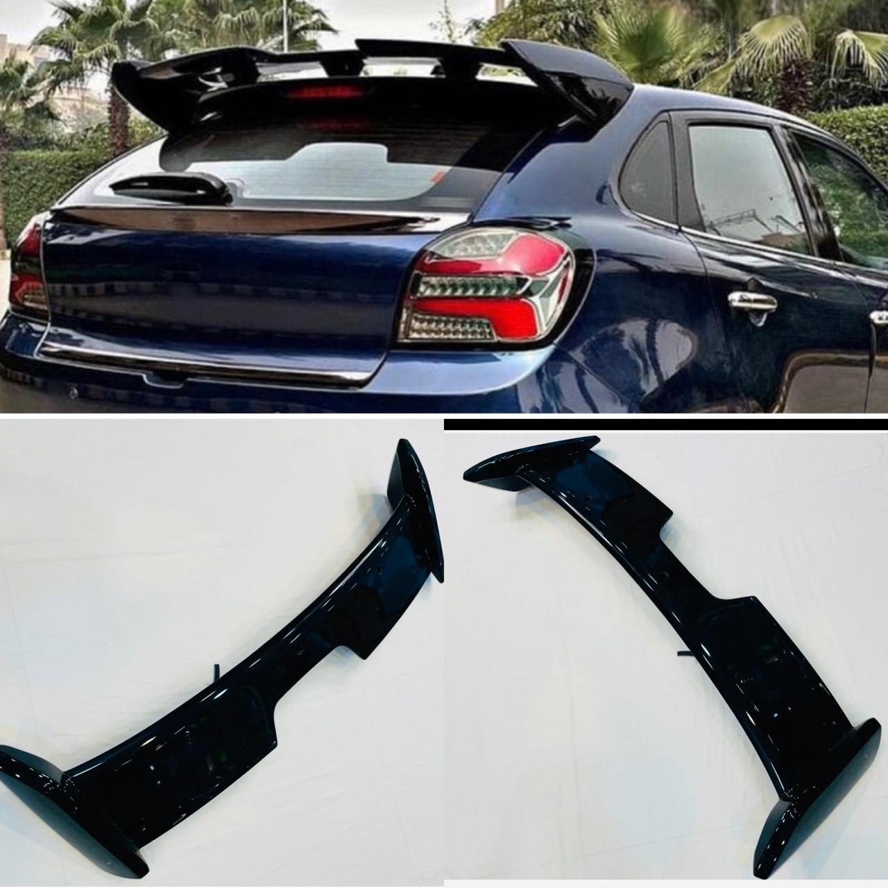Baleno Fronx Monster Spoiller Rear Spoiller ABS Racing Spoiller Wiing Car Spoiller Wings Rear Roof Trunk Lid Exterior Tuning Accessories Parts SUV Monster Decorative Spoiller Auto Accessories