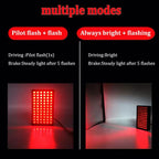 F1 FLASHING TAIL BRAKE LIGHTS F1 Style 12V DRL Stop Safety Lamp Car Motor LED Rear Flashing Tail Fog stop Light (F1 466 72 LED BRAKE LIGHT)