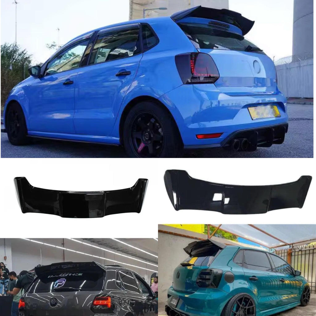Batman Polo Spoiiler Rear Spoiiler ABS Racing Spoiler Wing Car Spoiler Wings Rear Roof Trunk Lid Exterior Tuning Accessories Parts SUV-1 Piece