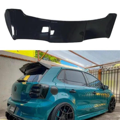 Batman Polo Spoiiler Rear Spoiiler ABS Racing Spoiler Wing Car Spoiler Wings Rear Roof Trunk Lid Exterior Tuning Accessories Parts SUV-1 Piece