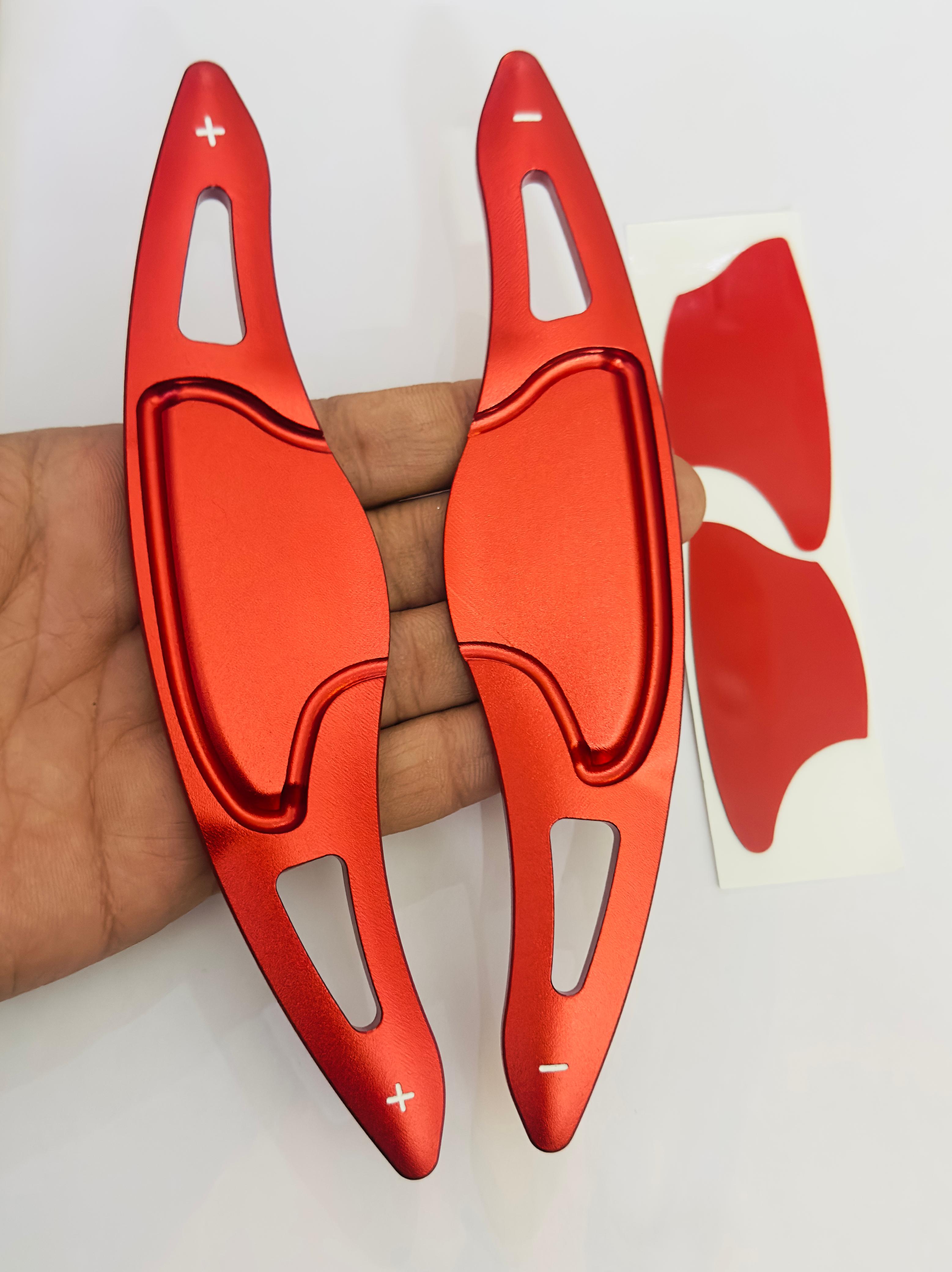 Red CNC Metal Paddle Shifter Car Paddle Shifter Fit for Honda Jazz Honda City fit Interior Styling Parts 2014-2020 Paddlle Shiifter Covers