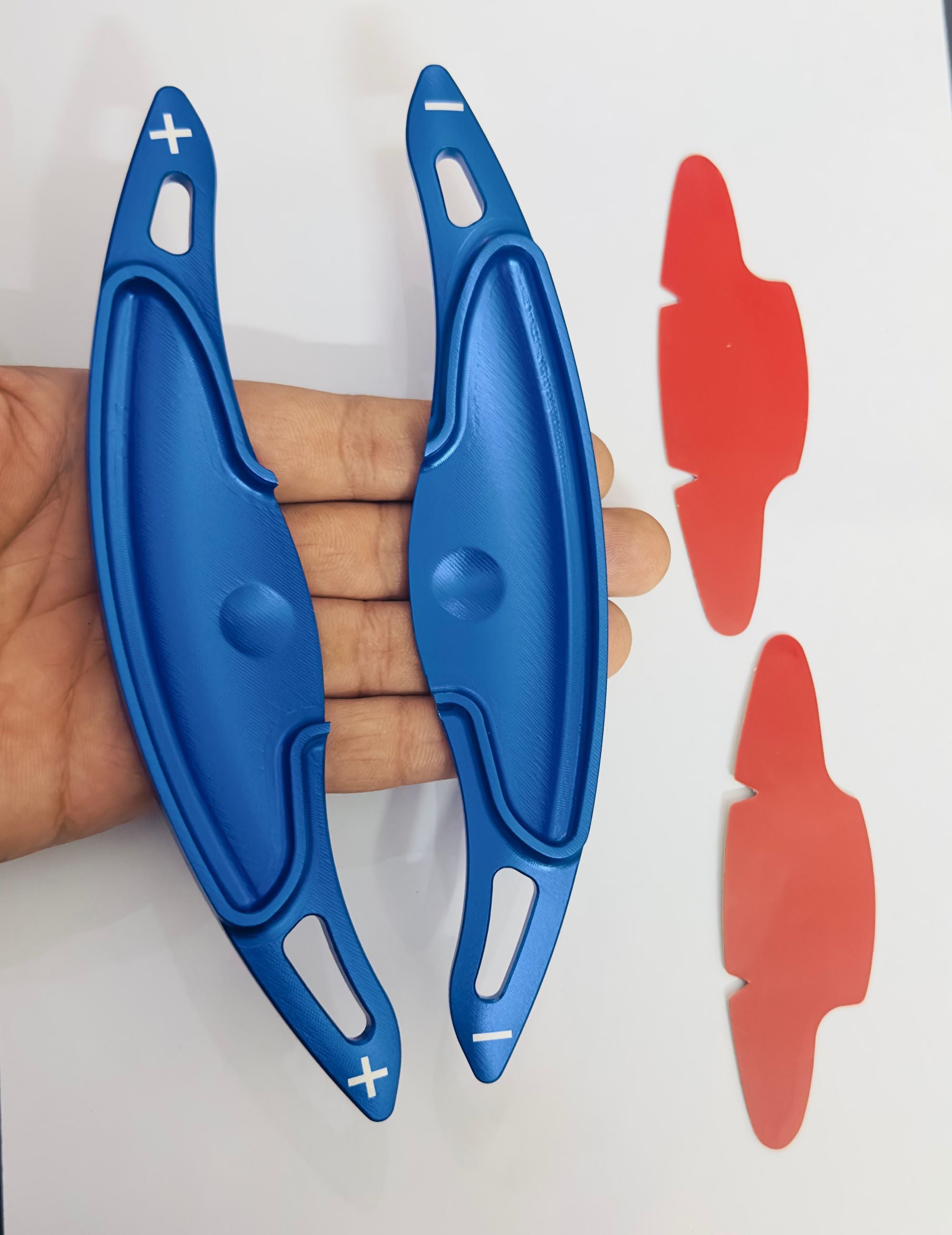 BLUE CNC Metal Paddle Shifter for Hyundai I-20 N-Line Venue N-Line Creta N-Line Interior Styling Parts Car Paddle Shifter Covers.
