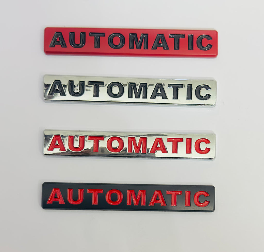 Automatic-3D Sticker (10cmx1.5cm) Car Bike Laptop Automatic Logo Car Emblem 3D Badge Attractive Sticker Auto Racing Sport Logo Grand Tourer Decal.