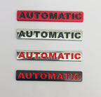 Automatic-3D Sticker (10cmx1.5cm) Car Bike Laptop Automatic Logo Car Emblem 3D Badge Attractive Sticker Auto Racing Sport Logo Grand Tourer Decal.