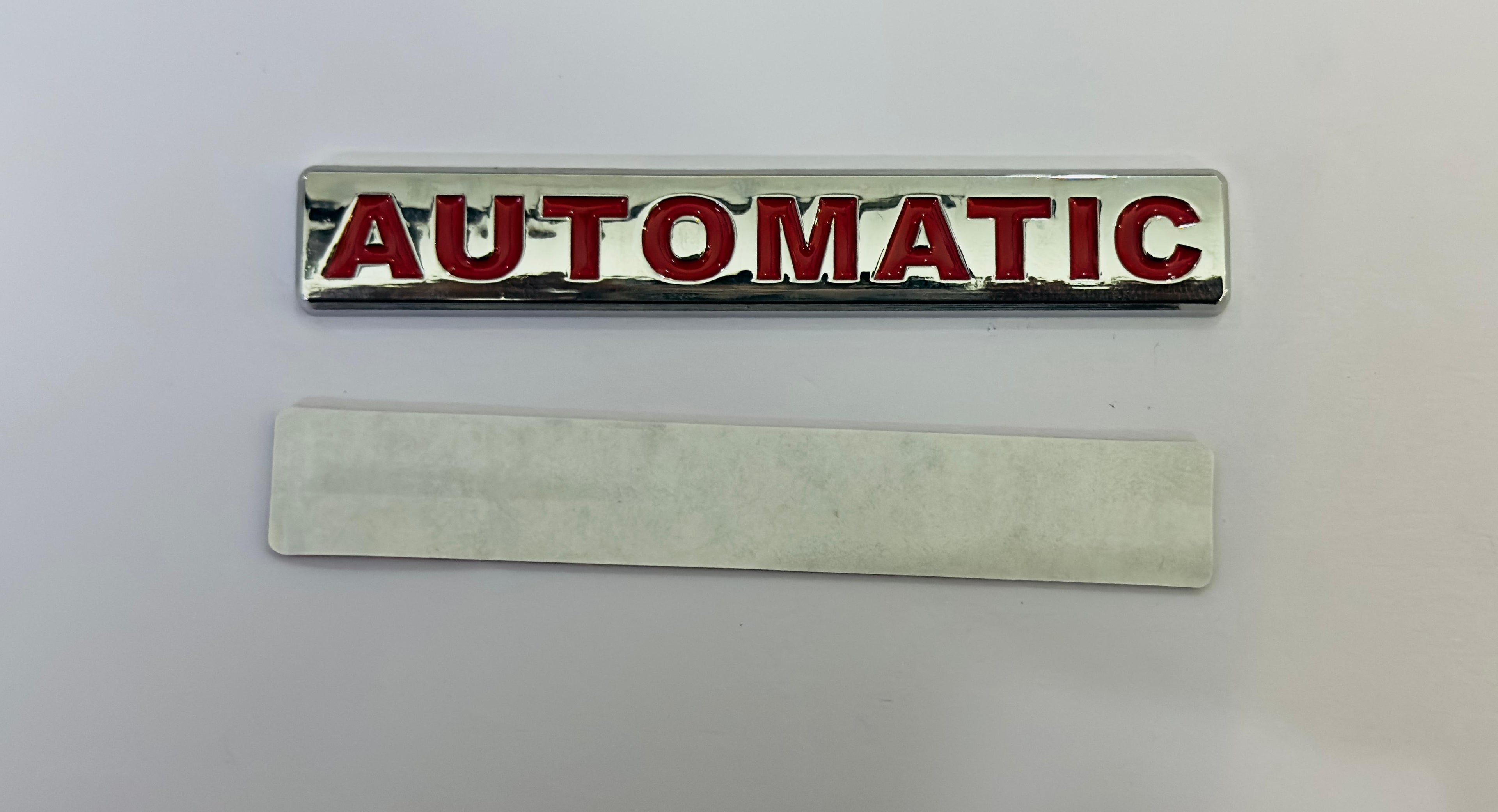 Automatic-3D Sticker (10cmx1.5cm) Car Bike Laptop Automatic Logo Car Emblem 3D Badge Attractive Sticker Auto Racing Sport Logo Grand Tourer Decal.
