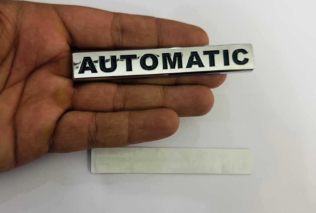 Automatic-3D Sticker (10cmx1.5cm) Car Bike Laptop Automatic Logo Car Emblem 3D Badge Attractive Sticker Auto Racing Sport Logo Grand Tourer Decal.