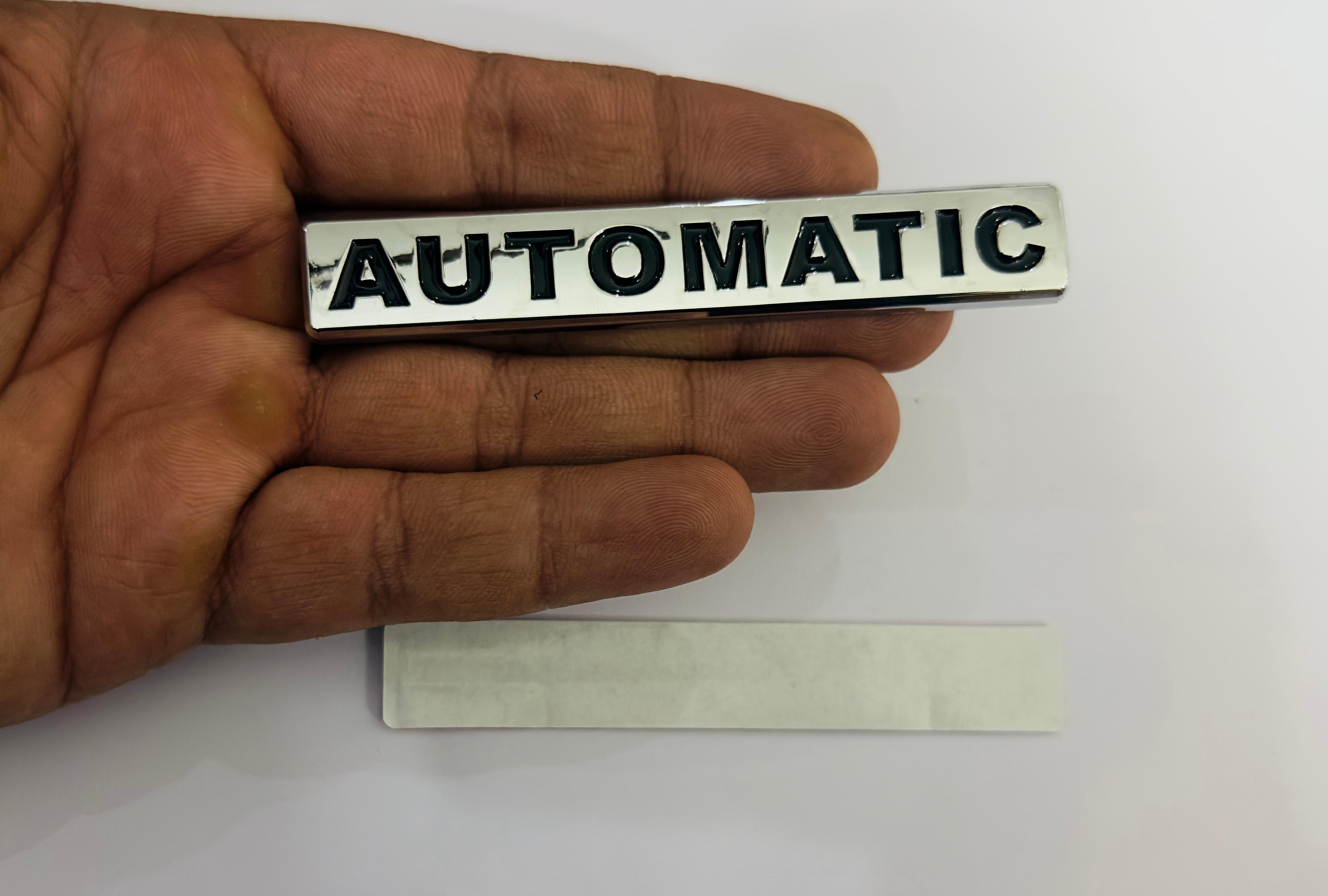 Automatic-3D Sticker (10cmx1.5cm) Car Bike Laptop Automatic Logo Car Emblem 3D Badge Attractive Sticker Auto Racing Sport Logo Grand Tourer Decal.