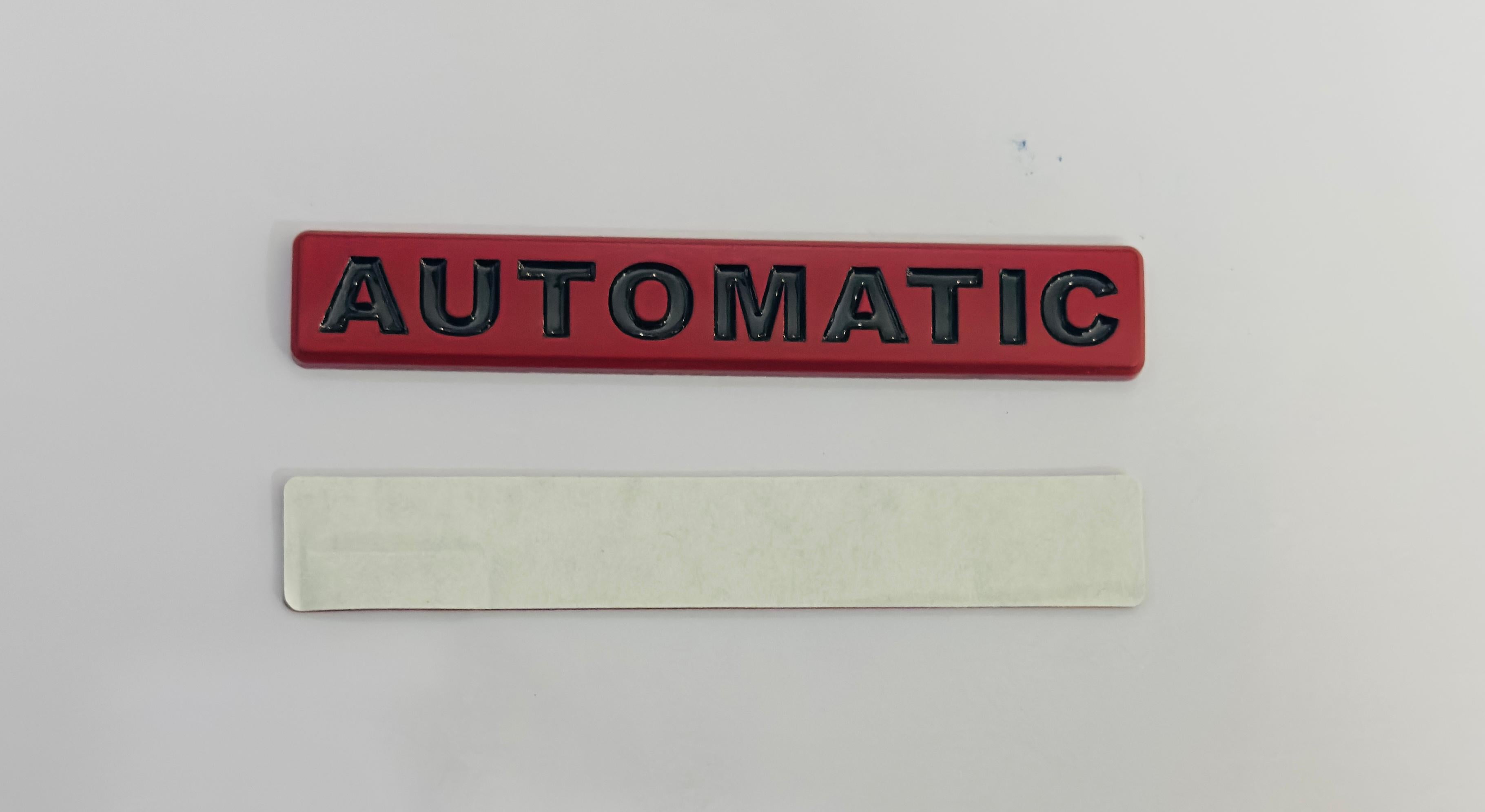 Automatic-3D Sticker (10cmx1.5cm) Car Bike Laptop Automatic Logo Car Emblem 3D Badge Attractive Sticker Auto Racing Sport Logo Grand Tourer Decal.