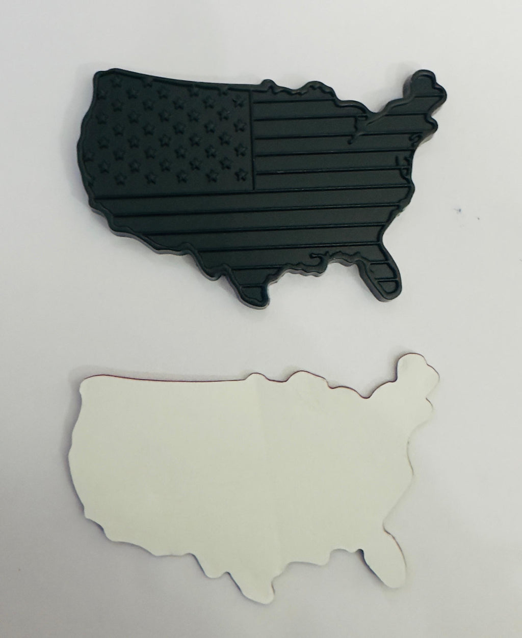 Full Black USA map Sticker 3D Metal Logo 8cmx5cm USA Logo Car Emblem 3D Badge Auto Racing Sport Sticker Country map Metal Stickerr
