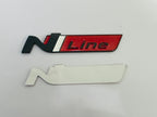 Black RED N Line Logo Car Bike Metal Logo 11cmx2cm Car Emblem 3D Badge Auto Racing Sport Sticker Grand Tourer Decal 1 Pieces