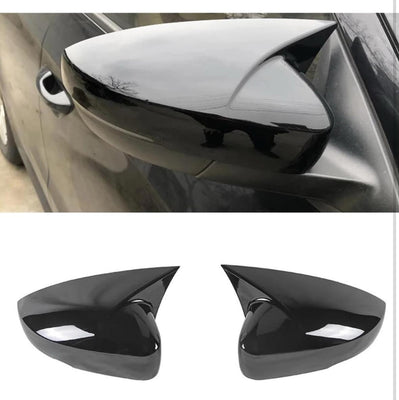 ABS Quality Virtus Batman Side Mirror Cover for VW Black Virtus Mirror Cap 2 PC Rearview Side Mirror Covers Auto Accessories for Car Decoration